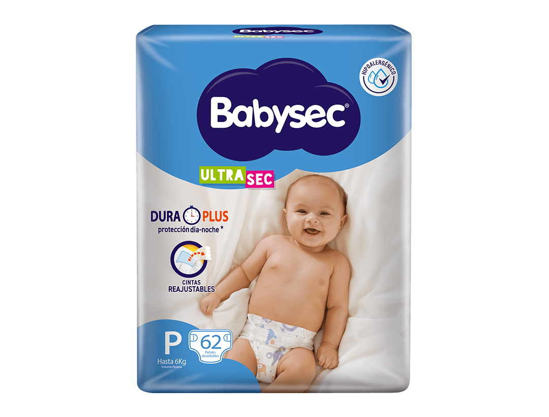 Pack 1 Paquete de Pañal Bebé Babysec Recién nacido 20 un + Pack 1 Paquete  de Pañal Bebé Babysec Super Premium 56 un P